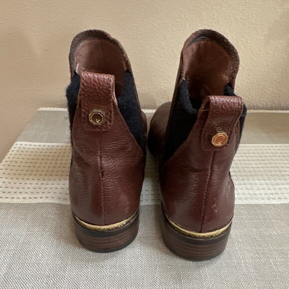 Louise Et Cie Chelsea Boots Brown Leather Pull-On Almond Toe Size 6.5 - Picture 4 of 7